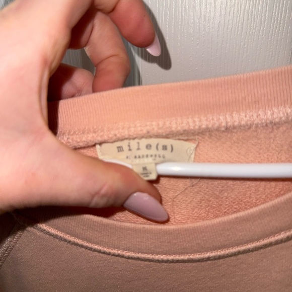 Blush Pink Crewneck Sweatshirt - Picture 4 of 5